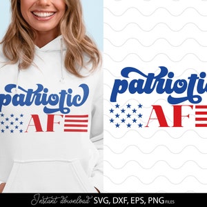 Svg patriótico AF Make America Great Again Svg Png, Svg patriótico Bandera de EE. UU. Svg, Svg del 4 de julio Svg de Estados Unidos Estrellas y rayas