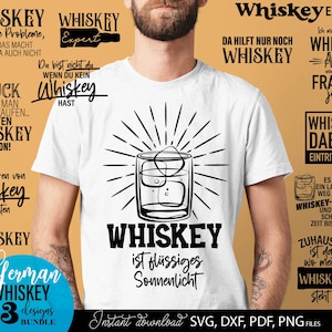 Whiskey SVG Bundle mit 13 humorvollen Spruch Designs rund um Whiskey Genuss und Lifestyle. Moderne Typografie kombiniert mit Gläsern, Flaschen und dekorativen Elementen verleiht jedem Motiv einen stilvollen und witzigen Charakter. Schwarz weiß Design sorgt für vielseitige Einsatzmöglichkeiten auf T Shirts, Hoodies, Bar Dekorationen und Geschenken. Perfekt für Whiskey Fans, Männergeschenke und kreative DIY Projekte mit Plotter oder Druck.