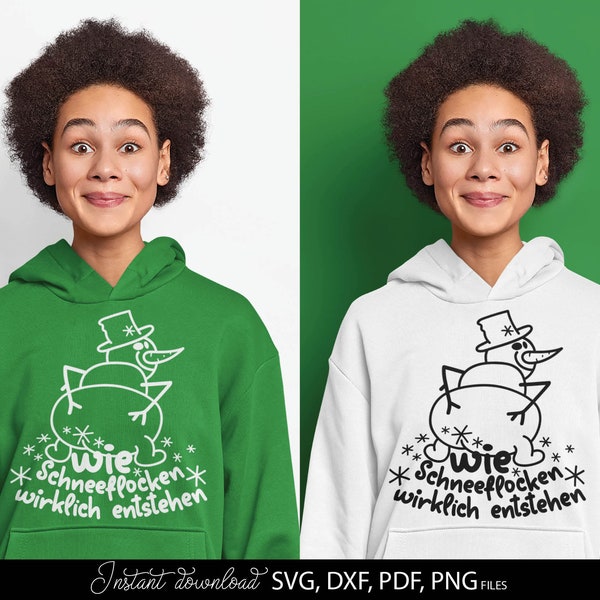 Christmas plotter file svg png German Christmas svg german christmas png Lustiger Schneemann Funny snowman schneeflocken svg png