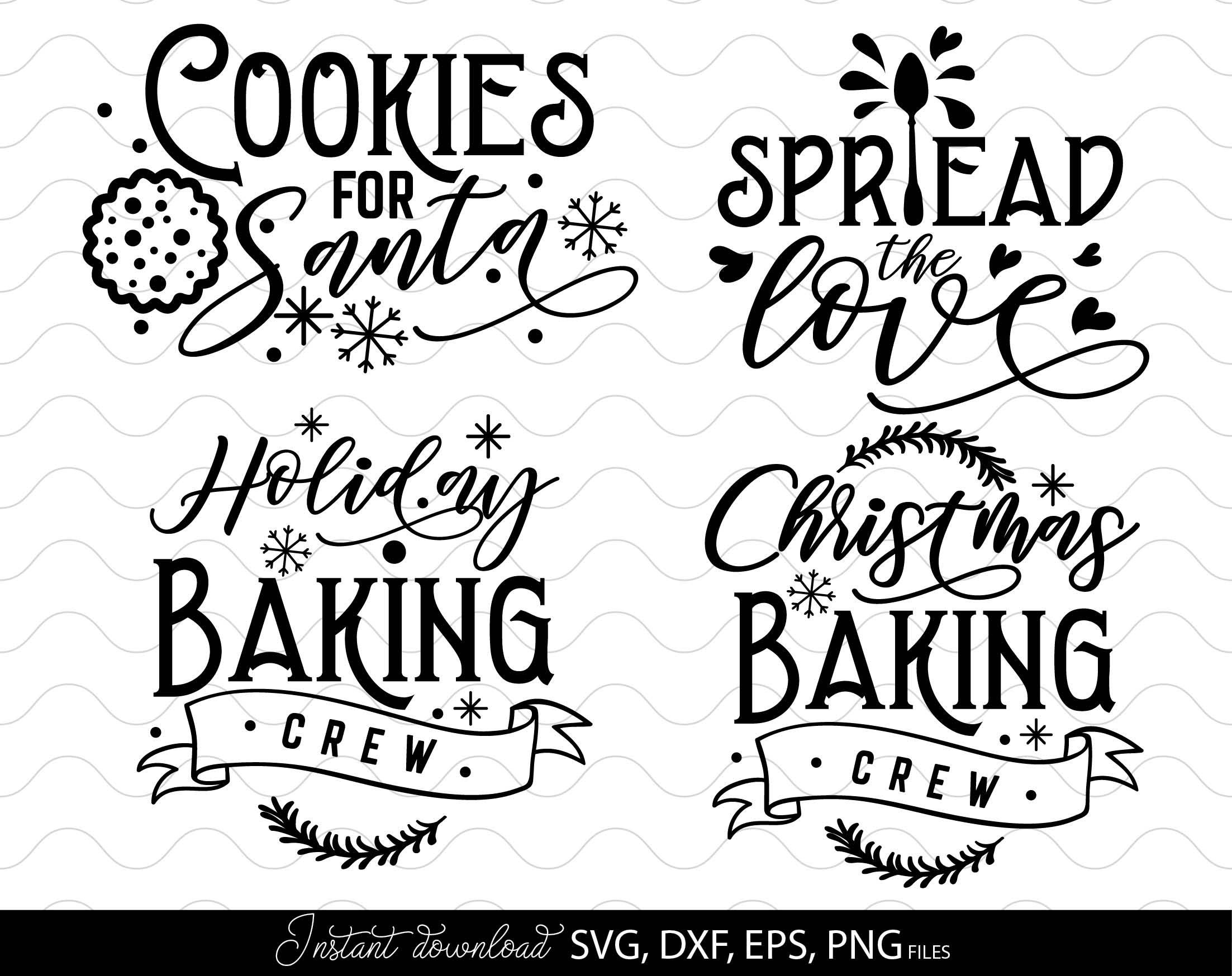 Christmas Baking SVG Bundle Pot Holder Svg Bundle Baking Etsy