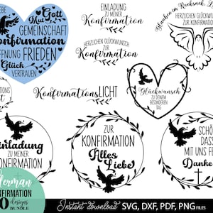 Plotterdatei Konfirmation svg png dxf pdf Download - Laserdatei