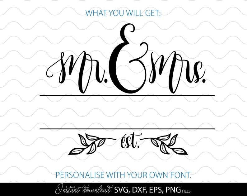 Mr and Mrs Sign SVG Mr and Mrs SVG Mr & Mrs Svg Mr Mrs Est Svg Etsy