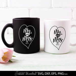 Mr and Mrs SVG | Mr and Mrs Sign SVG | Mr and Mrs Monogram SVG | Wedding svg | Just Married svg | Engaged svg | Marriage svg | Couple Shirt