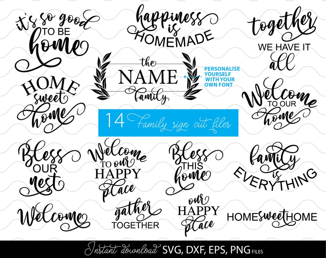 Farmhouse Sign SVG Bundle | Farmhouse Quotes SVG Bundle | Family Quote ...