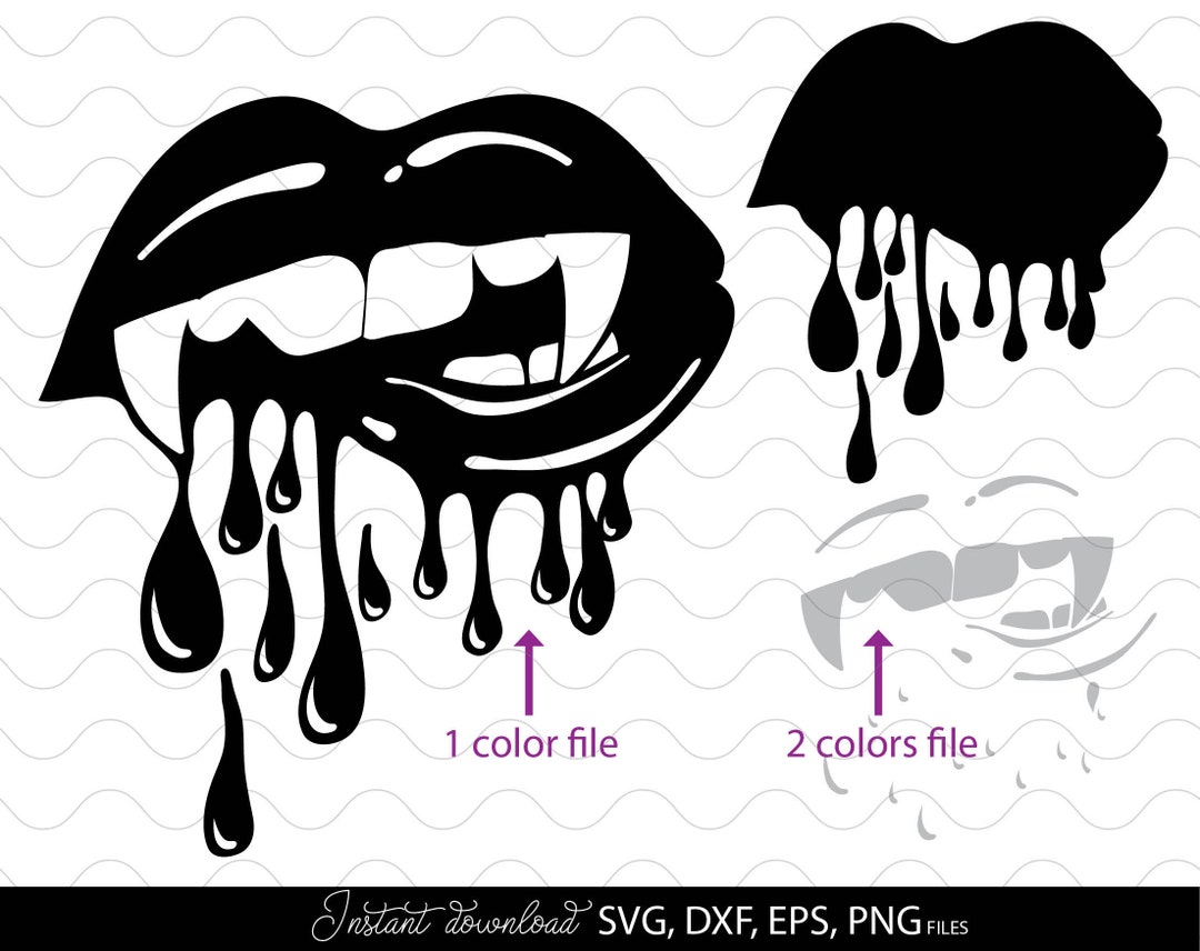Vampire Lips Svg Halloween Bloody Lips Svg Woman Dracula Lips Svg