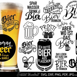 German plotter file sayings bier lover general svg png dxf, plotter file sayings bier in svg, dxf, png | bier svg bundle,  prost