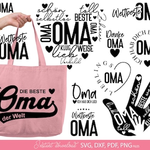 Oma Geburtstag Plotter - Die Beste Oma Plotterdatei SVG Bundle - Alles Liebe Zum Muttertag SVG