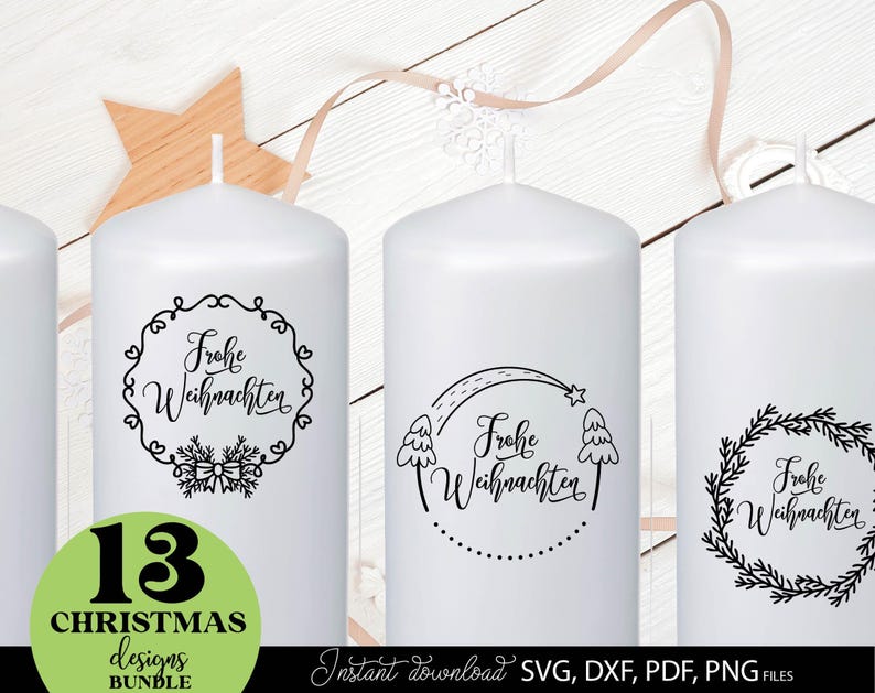 Handgezeichnetes Weihnachtsdesign mit personalisierbaren Frohe Weihnachten Ornamenten in verschiedenen Varianten, inklusive Tannenbäumen, Sternen und dekorativen Elementen für festliche Tischdekoration, Geschenkanhänger und saisonale Bastelprojekte, geeignet für DIY-Projekte, Scrapbooking, Partydeko und personalisierte Geschenke. Jedes Motiv ist liebevoll illustriert und einfach anpassbar, um individuellen Namen oder Botschaften hinzuzufügen, perfekt für traditionelle.