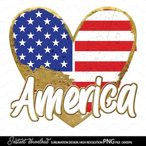 Corazón de Estados Unidos png, camiseta Make America Great Again Png, sublimación de corazón del 4 de julio png, diseño Good Bless America Sublimación del 4 de julio