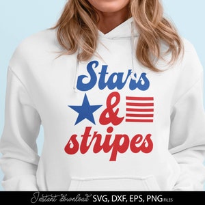 Camiseta SVG del 4 de julio con estrellas y rayas SVG, hagamos que Estados Unidos vuelva a ser grande svg png, Dios bendiga a Estados Unidos svg, bandera de Estados Unidos svg dxf