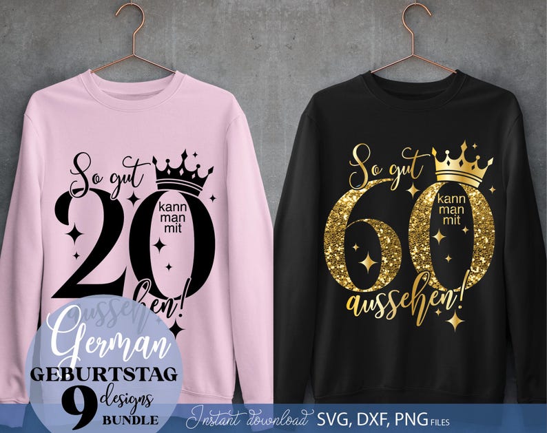 Geburtstagsmotiv „So gut kann man mit 60 aussehen“ mit edler Krone und glamourösen Details. Ein Design, das Lebensfreude, Würde und Glanz vermittelt. Perfekt für T-Shirts, Tassen, Karten oder Partydekoration. Dieses Motiv eignet sich hervorragend, um die besondere Bedeutung dieses Jubiläums zu unterstreichen und kreative Geschenke zu gestalten.