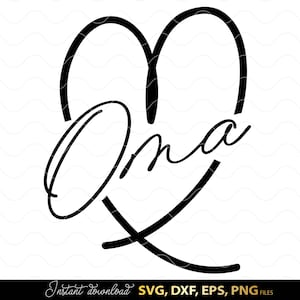 German Oma Plotter File SVG | Liebling Heart SVG | Die Beste Oma SVG | Cricut Silhouette Download Plot File | Alles Liebe Muttertag