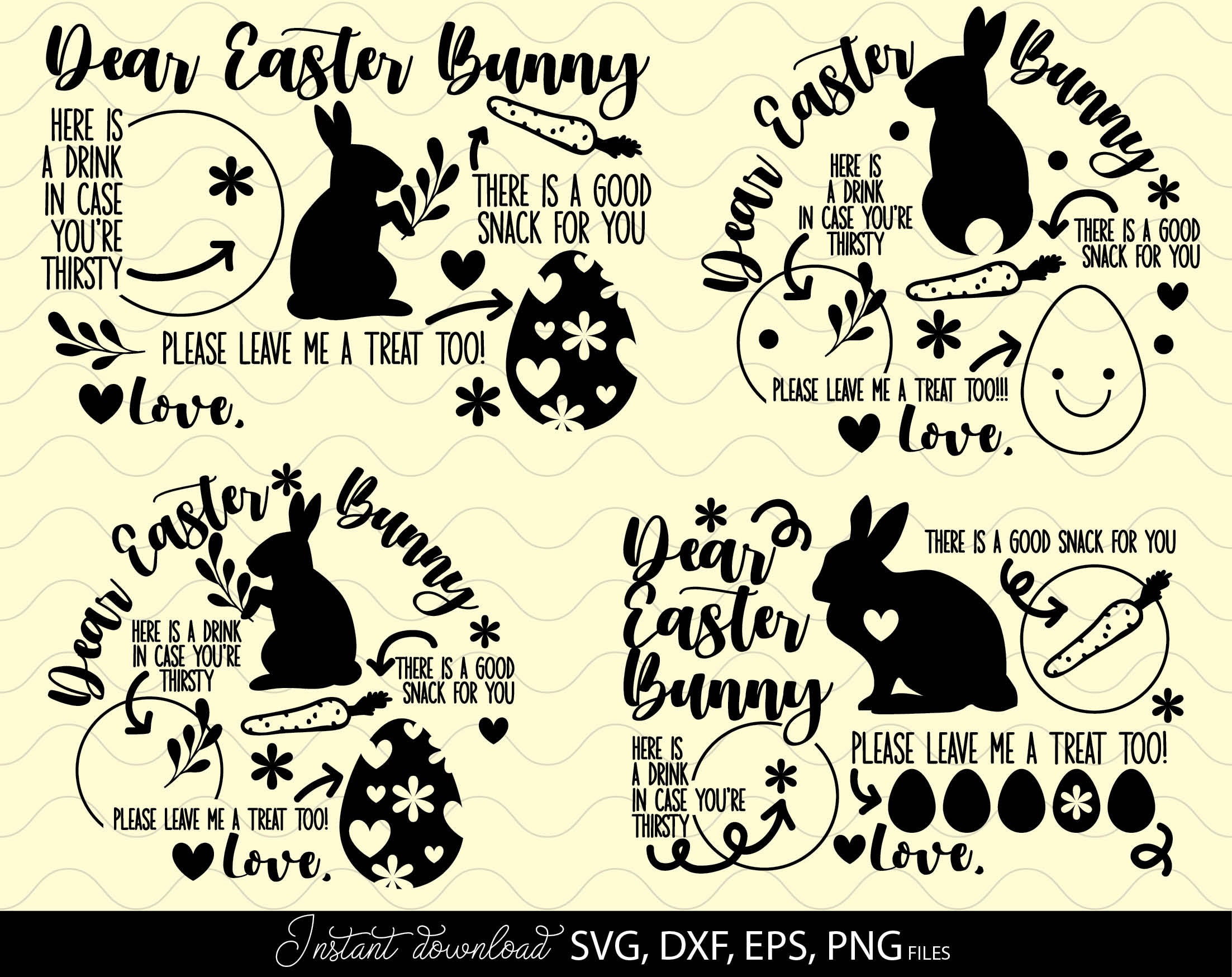 Easter Tray SVG Bundle Easter SVG Bundle Easter Placemat Etsy