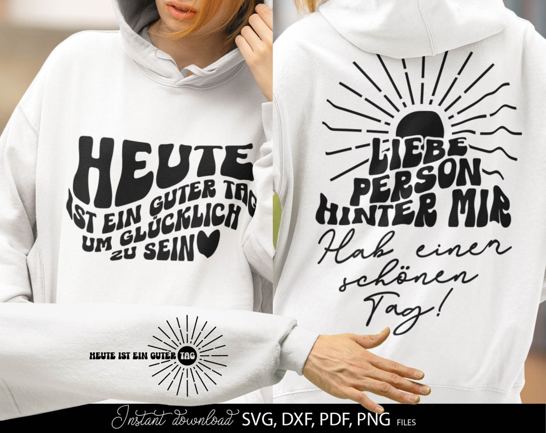 Positive Sprüche SVG Plotter Datei Retro Typografie Sonne Design Shirt ...
