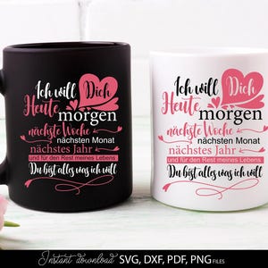 Plotterdatei Liebe Sprüche SVG PNG DXF, Cricut Silhouette Plottern Clipart Liebe Ich Mag Dich Liebling, plotterliebe svg png