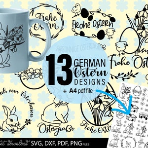 Osterhase Aufhänger | Ostern Bündel | Plotterdatei Ostern | Osterhase SVG | Frühling geschnitten Datei | Ostern Dekor Ostern | Osterhase Tag geschnitten Datei | DXF PDF