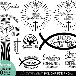 Plotterdatei Konfirmation svg png dxf pdf Download Laserdatei