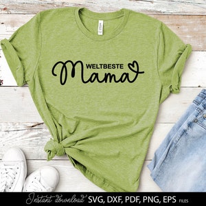 Deutsche Plotterdatei Herz Du bist - Plotterdatei Muttertag svg - Mama Herz svg - Deutsche Sprüche svg - Plotterdatei Bundle-Mama life svg