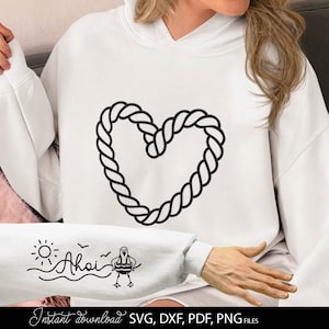 Ahoi Svg Png - Marittimo svg - Clipart Nautico - Benvenuti al Nord svg - Plotterdatei Tedesco per Cricut Silhouette - Möwen svg png