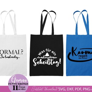 Humorvolles SVG Bundle mit deutschen lustigen Sprüchen und kreativen Typografie Designs für Alltag und gute Laune. Enthält witzige Aussagen wie „Ich bin nicht faul“, „Morgens erst Kaffee“, „Karma regelt das schon“ sowie moderne Schriftzüge mit verspielten Elementen. Perfekt geeignet für DIY Projekte wie Tassen, T-Shirts, Geschenke oder personalisierte Dekoration. Ideal für Plotterarbeiten mit humorvollen, frechen und unterhaltsamen Designs.