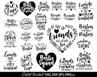 Besties Squad SVG | Besties SVG Bundle | Girls Weekend SVG | Girls Trip svg | Travel Girl png | Besties Shower svg | Partners in crime svg
