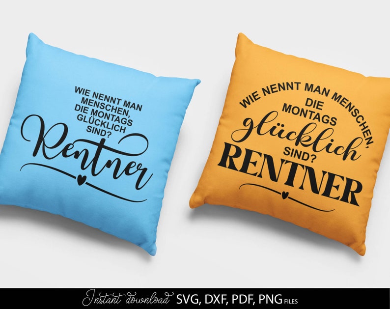 Humorvolles SVG Bundle mit Rentner Sprüchen und kreativen Typografie Designs rund um Ruhestand, Rente und Lebensfreude. Enthält verschiedene Schriftzüge mit lustigen Aussagen, dekorativen Elementen wie Palmen, Sonnen, Werkzeugen und verspielten Fonts. Perfekt geeignet für DIY Projekte wie T-Shirts, Tassen, Geschenke oder personalisierte Dekoration zum Renteneintritt. Ideal als Plotter Datei für kreative Designs mit Humor und Motivation für den neuen Lebensabschnitt.