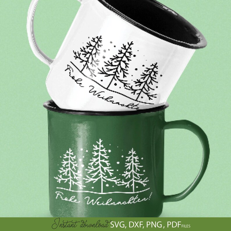 Minimalistisches Weihnachtsmotiv mit drei stilisierten Tannenbäumen, sanft fallenden Schneeflocken und dem handgeschriebenen Schriftzug „Frohe Weihnachten“. Die schlichte Schwarz-Weiß-Illustration verbindet moderne Linienführung mit zeitloser Winterästhetik und eignet sich hervorragend für elegante Weihnachtsdekorationen, festliche Wohnaccessoires, Geschenke und kreative DIY-Projekte. Winterliche Atmosphäre und passt perfekt zu skandinavischen sowie modernen Weihnachtsstilen.