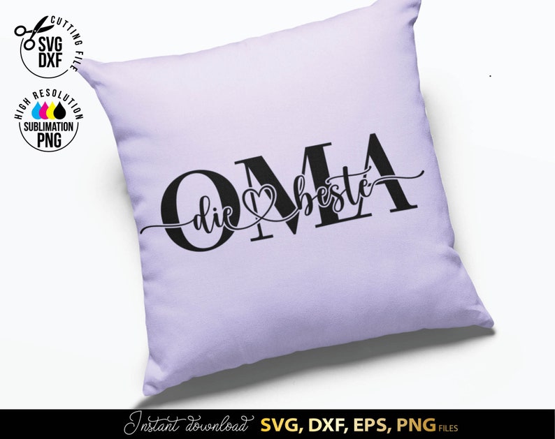 Mama SVG Bundle mit stilvollen deutschen Schriftzügen wie Mama die Beste und Oma die Beste in eleganter Typografie mit Herzmotiv. Modernes schwarz weiß Design eignet sich perfekt für personalisierte Geschenke, T Shirts, Tassen und DIY Projekte. Ideal für Muttertag, Geburtstag oder besondere Anlässe für Mama und Oma. Hochwertige Plotter Dateien zur kreativen Gestaltung liebevoller Dekorationen und individueller Geschenkideen für Familie.