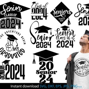 Afstuderen svg, klasse van 2024 svg bundel, senior 2024 svg, senior svg, klasse van 24 svg, afstudeershirt svg, afstudeerder svg, afstuderen 2024