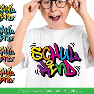 German First Day of School SVG PNG: Schulkind Cricut & Plotter Files (Digital Download)