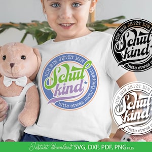 German Schulkind Plotter File SVG Bundle Schuleinführung Cut File Plotterdatei Schulkind Plotter file schoolchild 2025 first grade PNG