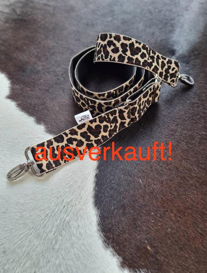 Webbings bag strap shoulder strap interchangeable strap bag strap webbing bag strap leo pattern leo strap image 3