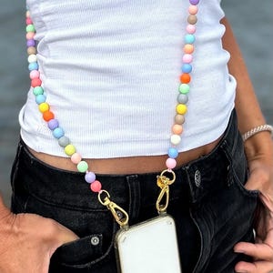 Chaîne de téléphone portable sans étui, chaîne acrylique pour étui de téléphone portable, idée cadeau