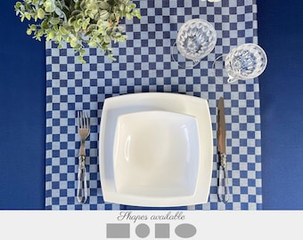 Gingham tablecloth/ Round gingham tablecloth square oval rectangle/ Outdoor tablecloth /Tablecloth picnic