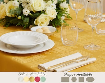 Waterproof tablecloth oval/Tablecloth round rectangle or square/Outdoor tablecloth Made in Italy/Waterproof custom tablecloth