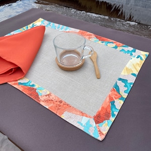 Waterproof placemats/Rope placemats handmade in Italy/Place mats/Table mats/Breakfast placemats