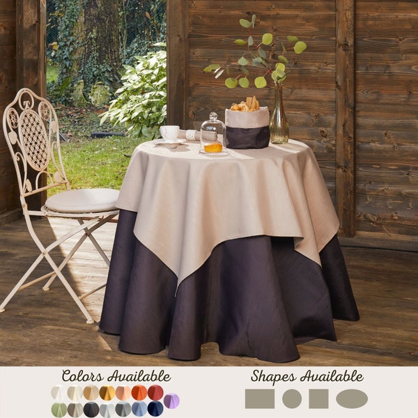 Waterproof tablecloth/Tablecloth round oval rectangle or square available in different sizes and colors/Outdoor tablecloth