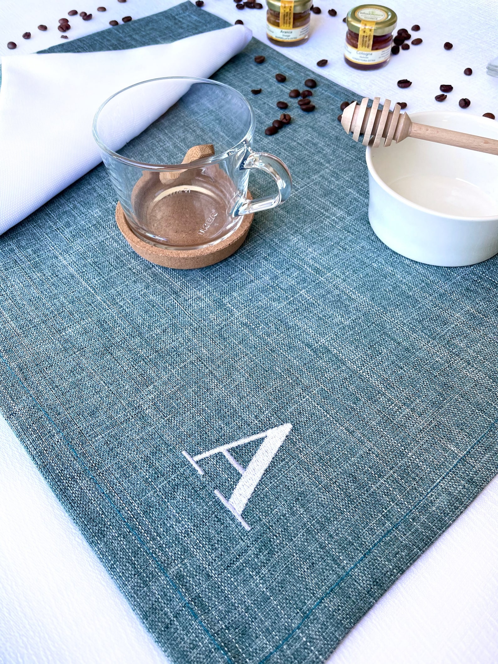 Placemats sets. Personalized placemats. Fabric placemats. Etsy