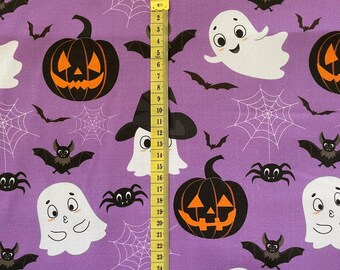 Halloween-Stoff Aus 100 % Baumwolle – 140 Cm Breit, Meterware Für Bastelprojekte & Näharbeiten