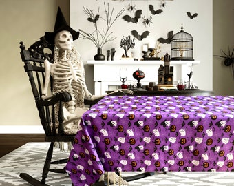 Halloween tablecloth/Halloween decorations/Halloween table decor/ Halloween cotton tablecloth/Kitchen decor