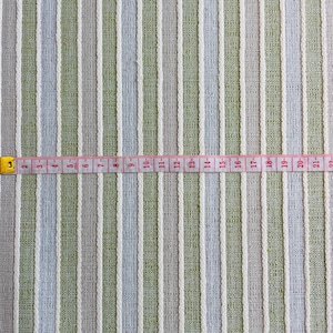 Tessuto resistente a righe e tinta unita verde, perfetto per cuscini, tende, tovaglie e decorazioni per la casa.