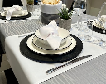 Waterproof table cloth round oval rectangle square/Custom tablecloth/Practical elegant tablecloth cut by hand/Table decor