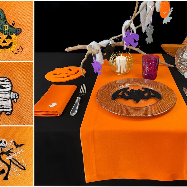 Oval Halloween Tablecloth Etsy Hong Kong