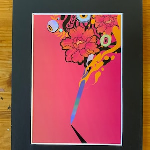Limited-edition Holographic art print:  Ace of Swords, the Next Gen Tarot