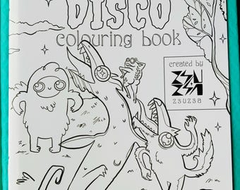 Cryptid Coloring Book: Mothman, Nessie, Chupacabra - 15 Pages