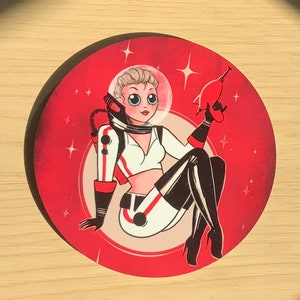 FALLOUT inspired NUKA COLA pin-up 9.5cm cork coaster