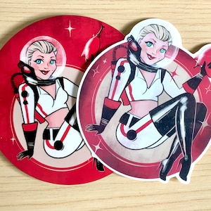 FALLOUT inspired NUKA COLA pin-up coaster and sticker