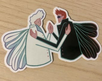 GOOD OMENS inspired sticker Crowley Aziraphale