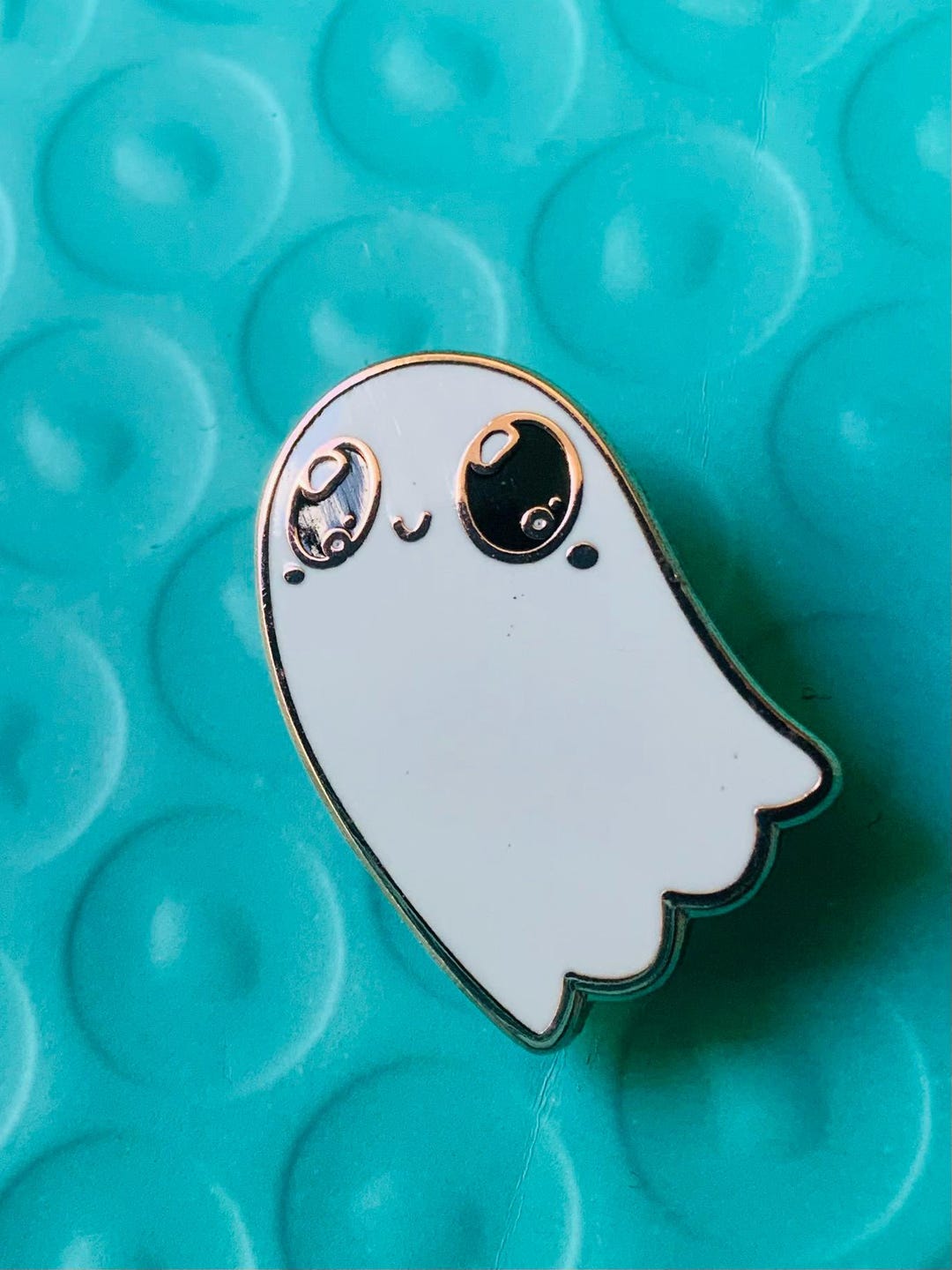 Ghost Riley Pin Ghost Pin- Hard Enamel Pin With Copper Rose Gold - Etsy
