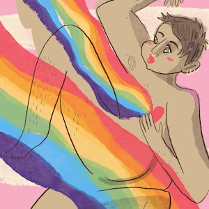 LGBTQ **EDICIÓN LIMITADA** Impresión artística - Montaje &quot;Take Up Space&quot; A4